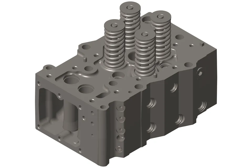 Na lageru QSK23 glava cilindra 4323150 4096113 4096555 za Cummins